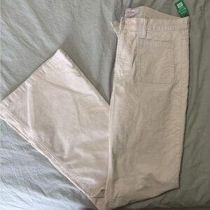 GAP Cream Boot Cut Pants